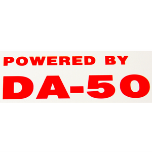 Power By DA Vinyl Stickers