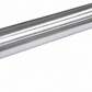 Stainless steel exhaust pipe on a white background